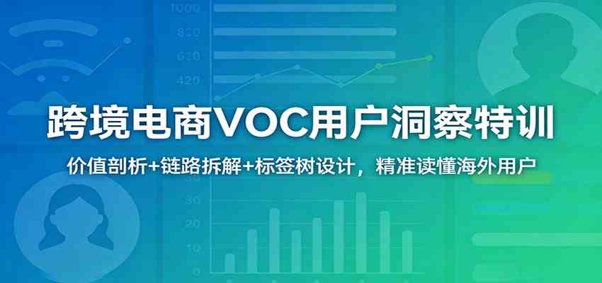 跨境电商VOC用户洞察特训：价值剖析+链路拆解+标签树设计，精准读懂海外用户-想要创业