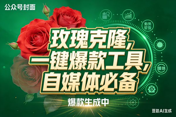 （17813期）玫瑰克隆，ai鲁大魔工具，自媒体必备神器，一键爆款，详细教程。-想要创业