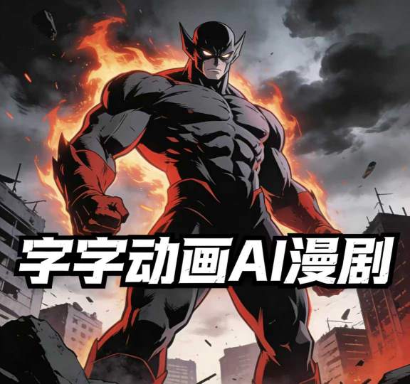 字字动画AI漫剧2026年第1期系统课程，小白看完就能学会实操的漫剧课，单人月收1-3W-想要创业