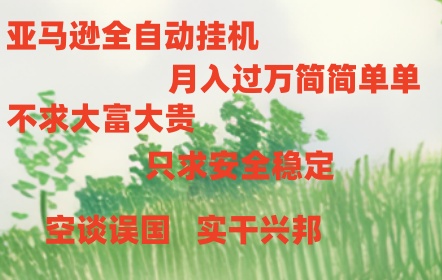 亚马逊全自动浏览挂机，，收益稳定且前景广阔-想要创业