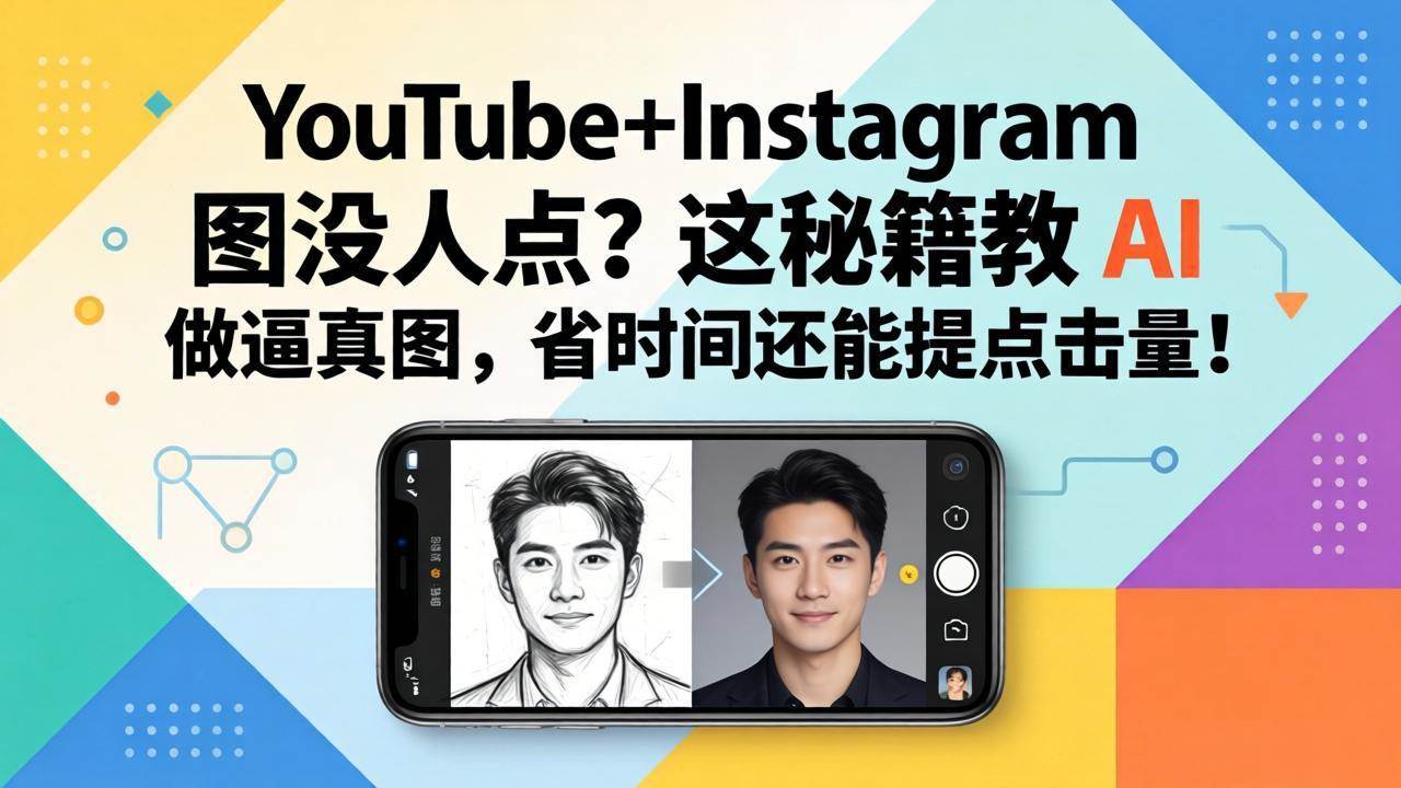 （17911期）YouTube+Instagram 图没人点？这秘籍教 AI 做逼真图，省时间还能提点击量-想要创业