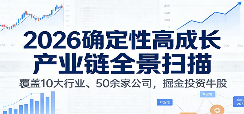 付费文章:2026确定性高成长产业链全景扫描:覆盖10大行业、50余家公司,掘金投资牛股-想要创业