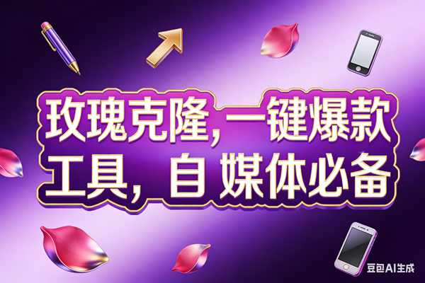 （17695期）玫瑰克隆工具，ai鲁大魔，自媒体必备神器，一键爆款，详细教程。-想要创业