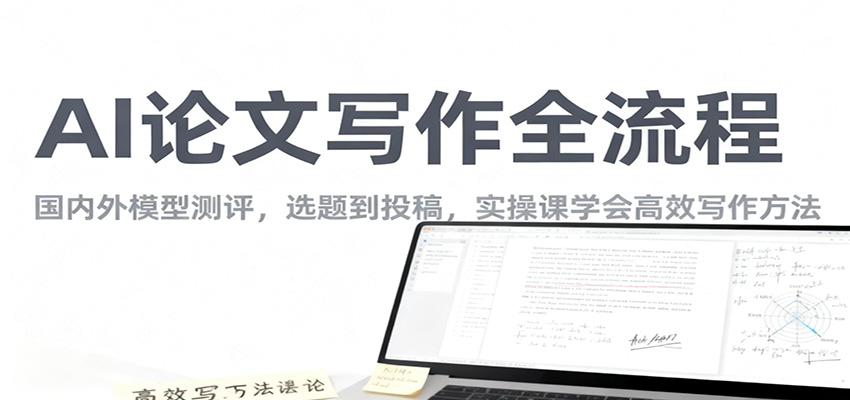 AI论文写作全流程，国内外模型测评，选题到投稿，实操课学高效写作方法-想要创业
