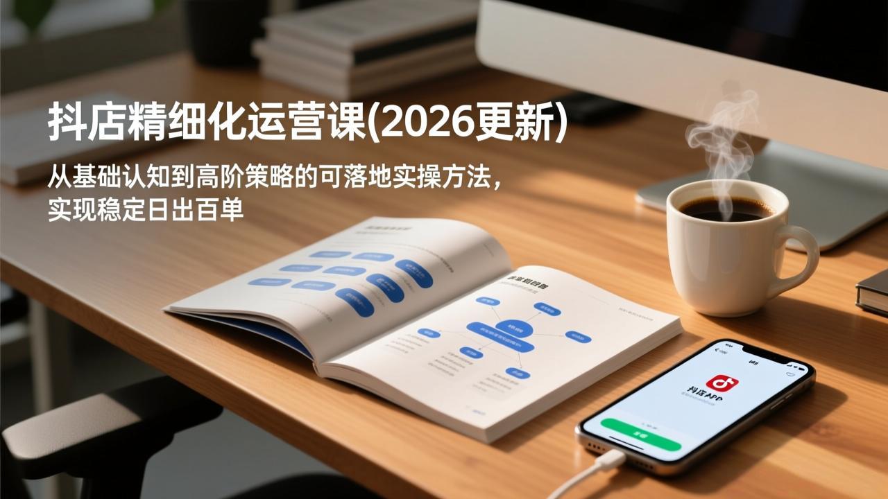 抖店精细化运营课(2026更新-想要创业