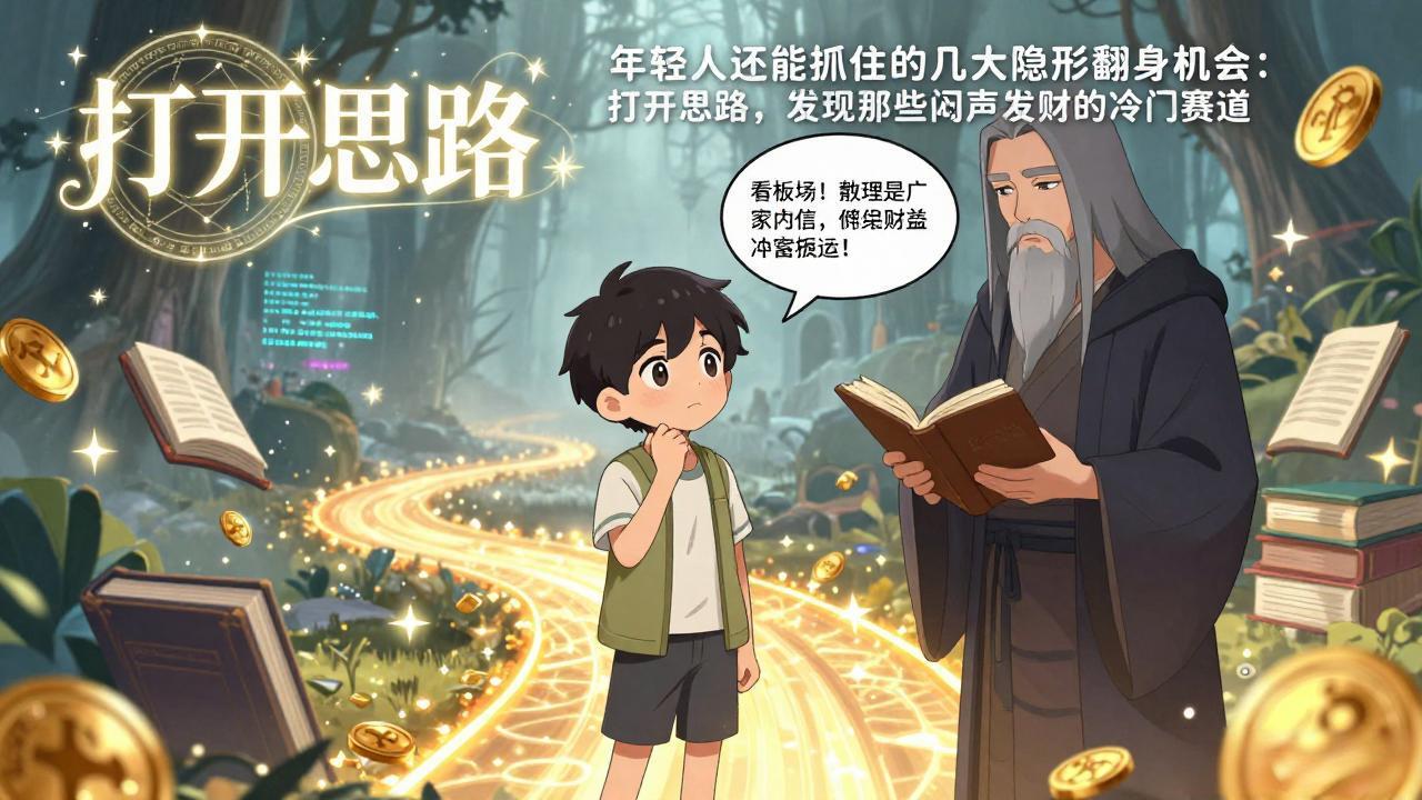 付费文1+2：年轻人还能抓住的几大隐形翻身机会：打开思路，发现那些闷声发财的冷门赛道-想要创业