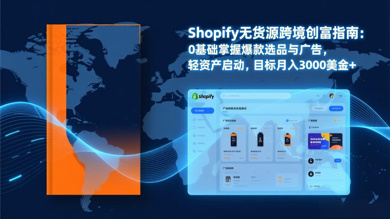 Shopify爆款打法实战：从选品到广告投放，复制爆款模型，驱动独立站月销售额破万刀-想要创业