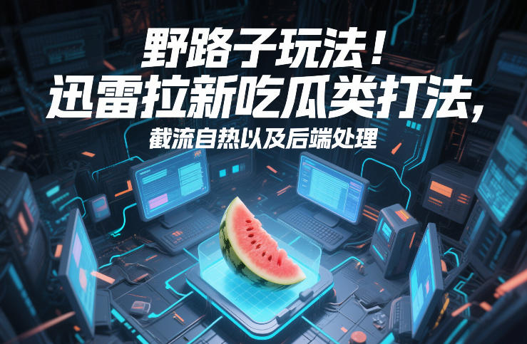 野路子玩法！迅雷拉新吃瓜类打法，截流自热以及后端处理-想要创业