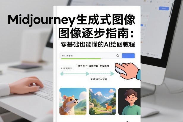 Midjourney生成式图像逐步指南：零基础也能懂的AI绘图教程-想要创业