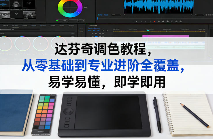 达芬奇调色教程，从零基础到专业进阶全覆盖，易学易懂，即学即用-想要创业