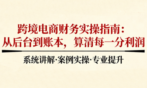 2025跨境电商财务实操指南-想要创业