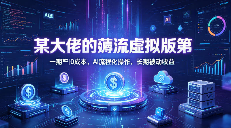 某大佬的薅流虚拟版第一期丨0成本，AI流程化操作，长期被动收益-想要创业
